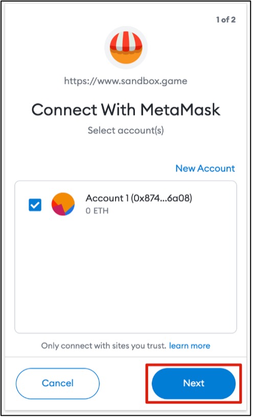 metamask popup connect wallet
